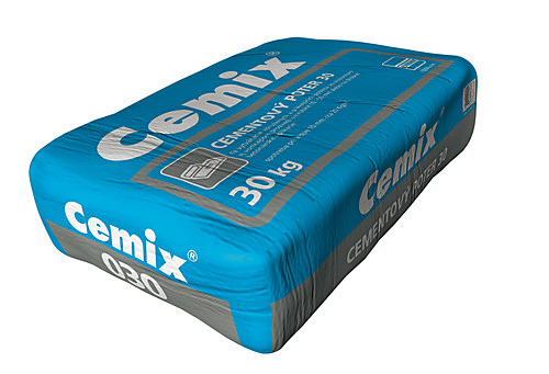 Cementový poter 030 Cemix 25kg Vrece cementového poteru Cemix 030 25 kg – ideálne na tvorbu podláh v interiéri aj exteriéri, trieda CT-C20-F4