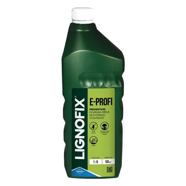 Lignofix ochrana dreva E profi bezfarebný 1kg Lignofix E Profi bezfarebný 1 kg – impregnačný prípravok na ochranu dreva bez ovplyvnenia jeho prirodzeného vzhľadu.