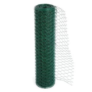 Šesťhranné pletivo 100 cm – oko 16 mm, poplastované zelené (25 m)
