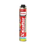Pena montážna celoročná pištoľová nízkoexpanzná XKrafter 750ml