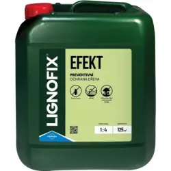 Vedro s impregnačným prostriedkom Lignofix E Profi hnedý 5 kg na ochranu dreva pred plesňami, hubami a hmyzom