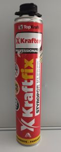 KRAFTFIX – pištoľová pena na polystyrén a izolačné dosky 750 ml