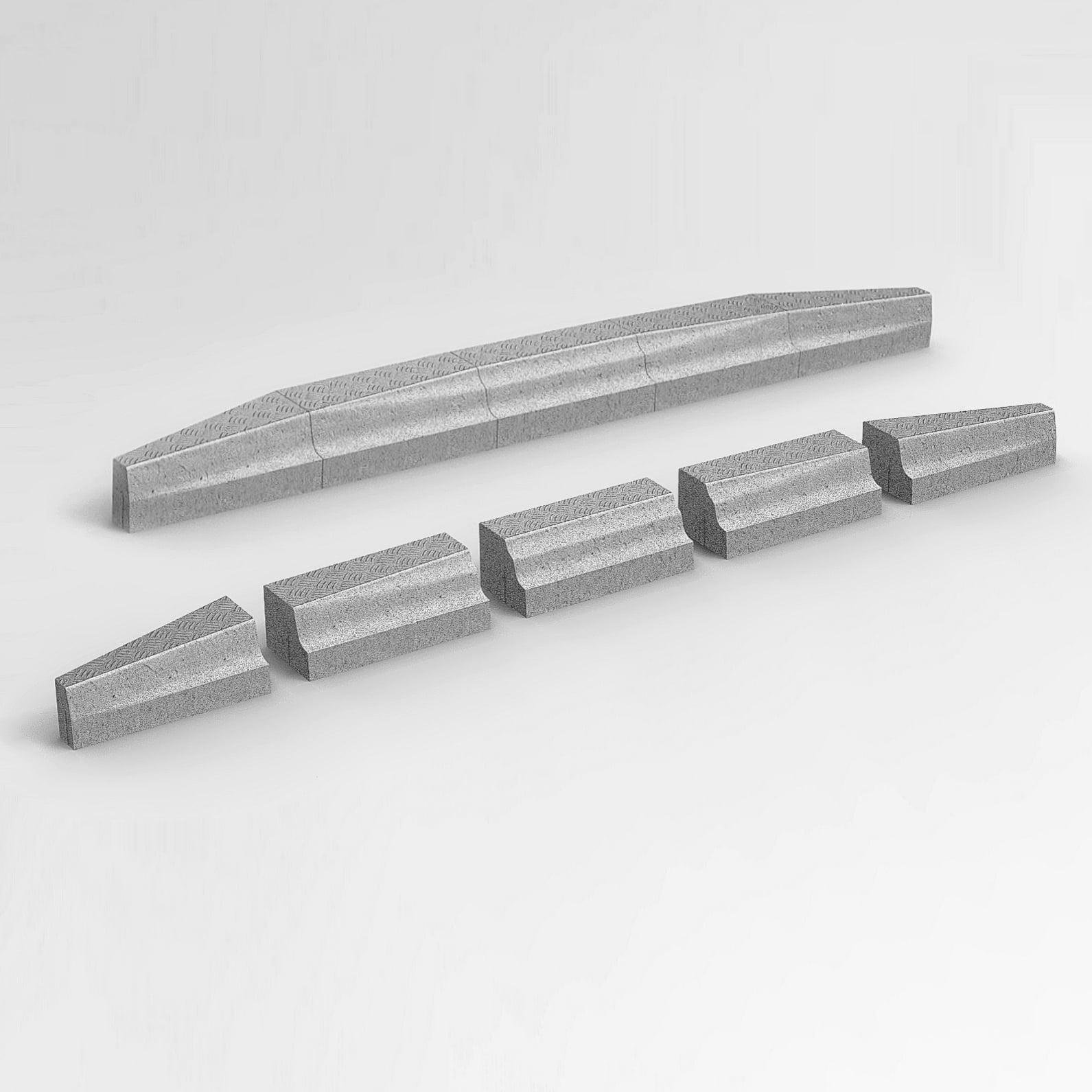 PRODUKTY-ELEMENTY-INFRASTRUKTURY-Kraweznik-przystankowy-kwadratowe-3 Obrubník palisádový svetlohnedá/piesková/čierna 6x28x50