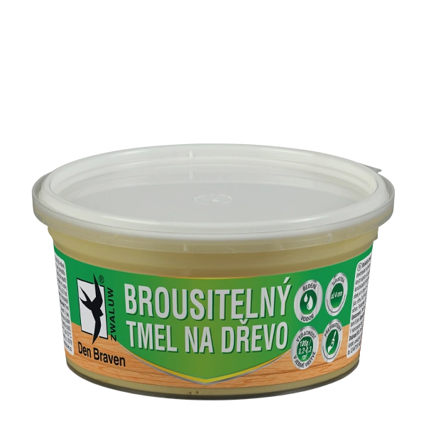 Brúsiteľný tmel na drevo 250ml Brúsiteľný tmel na drevo v balení 250 ml – vhodné na rýchlu a precíznu opravu drevených povrchov v interiéri.