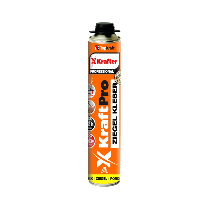 Pena pištoľová na lepenie tehly a tvárnic Kraftpro 750ml