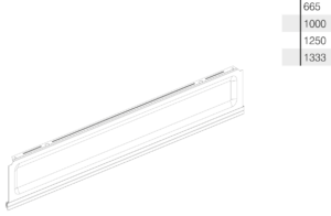 Sokel prelisovaný L1000 H160