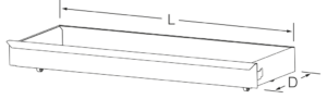 Šuplík L1000 D370